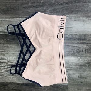 Calvin Klein Light Pink Sports Bra